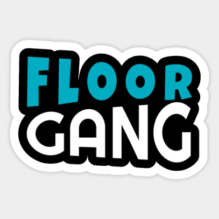 Floor Gang Funny Meme PewDiePie FanClub Sticker